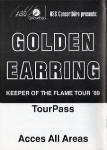 Golden Earring Fanzine 1989-6 back